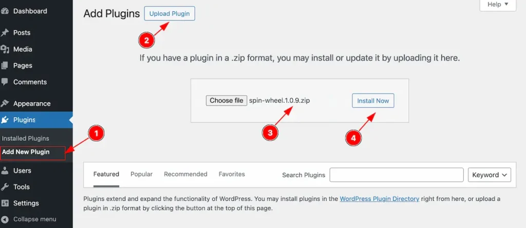 Install and Activate Spin Wheel Pro
