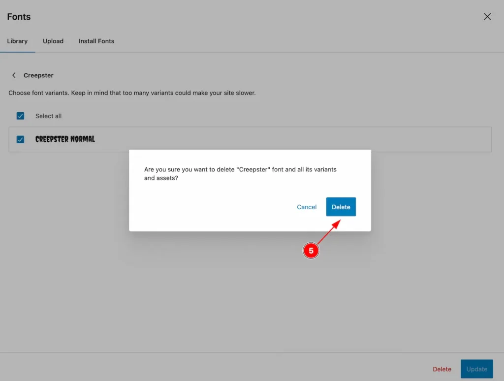 remove fonts comfirm - BdThemes