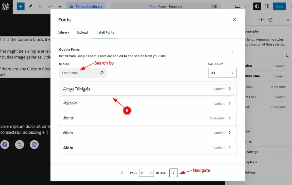 select fonts google - BdThemes