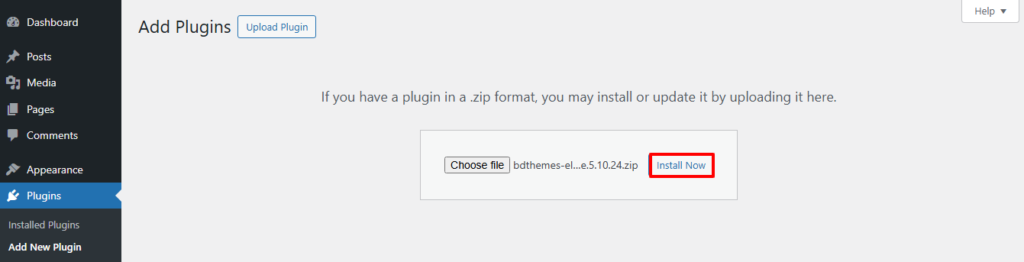 Installing plugin via manual method