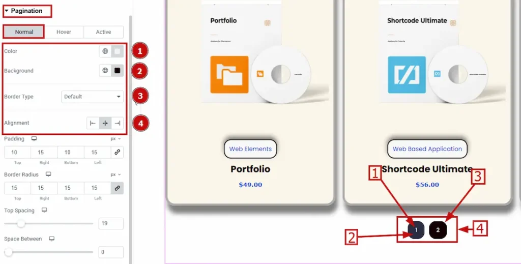 Pagination 01 normal - BdThemes