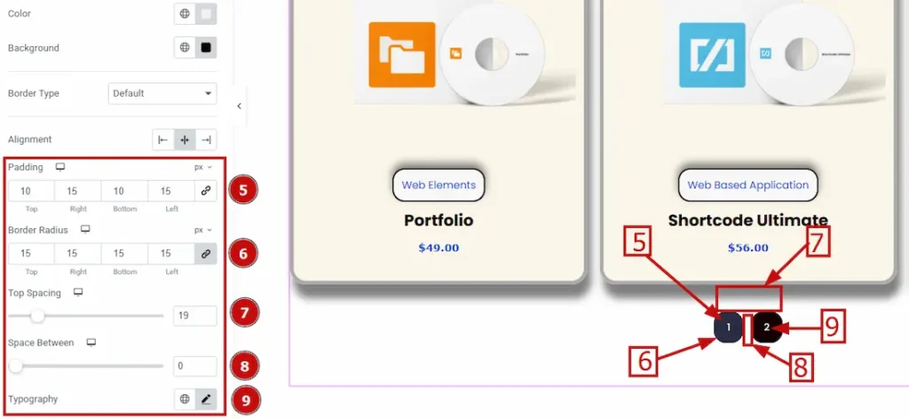 Pagination 02 normal - BdThemes