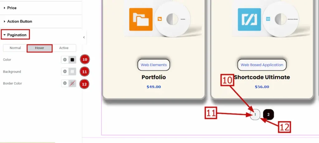 Pagination 03 Hover - BdThemes