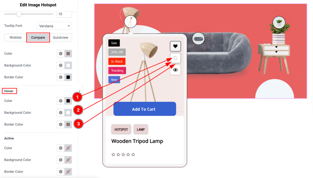 action button compare hover - BdThemes