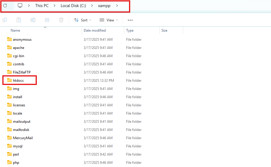 Image: Locate the folder where WordPress is installed