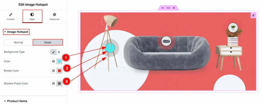 image hotspot hover - BdThemes