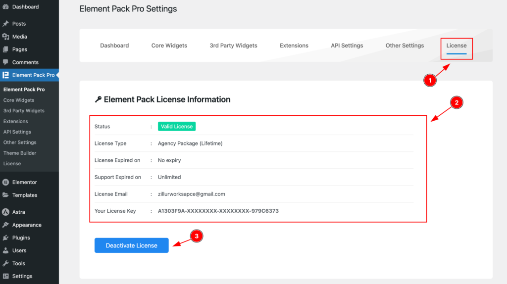 license activate after - BdThemes