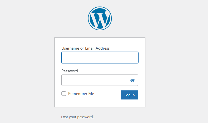 Image: Access the WordPress Dashboard