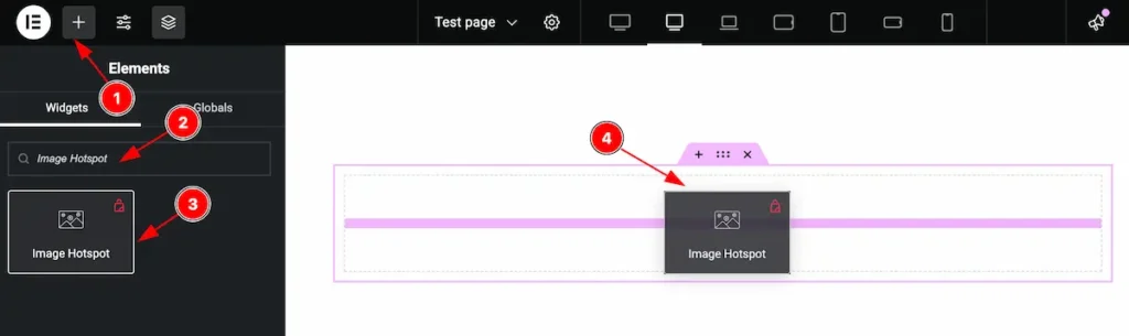 search and insert image hotspot - BdThemes