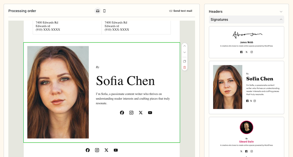 Signatures in WooCommerce Emails