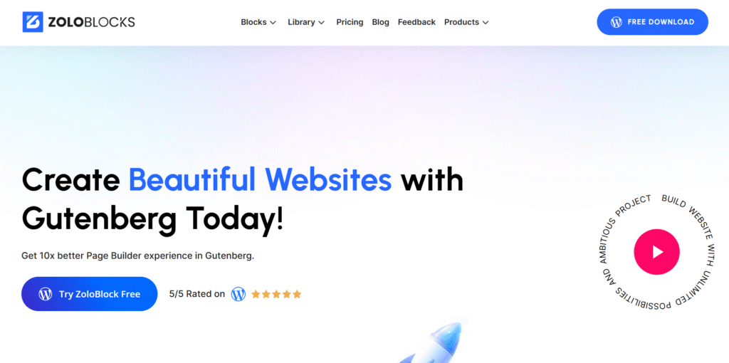 ZoloBlocks - Best Gutenberg Builder