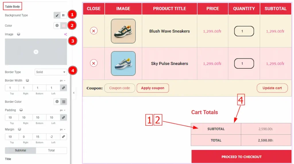 Cart Collaterals Table Body 01 - BdThemes