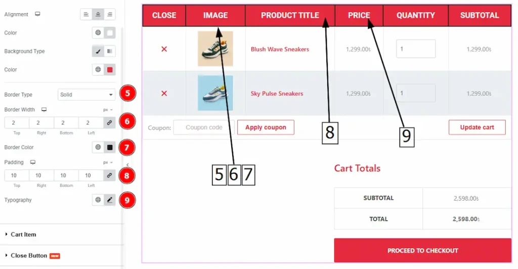 Cart Heading 02 - BdThemes