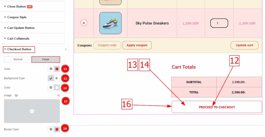 Checkout Button Hover - BdThemes