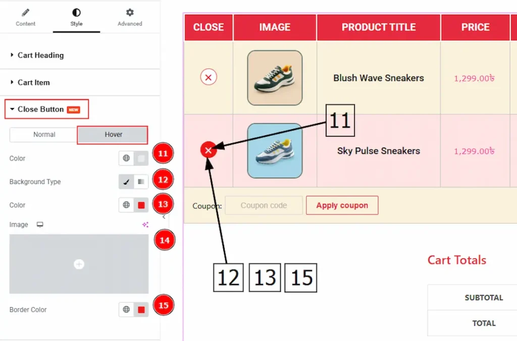 Close Button Hover - BdThemes