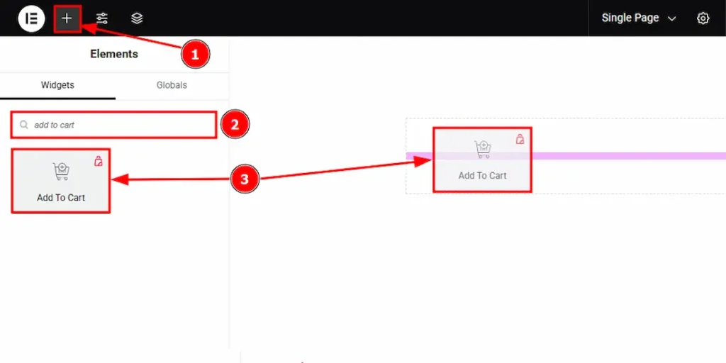 Inserting The Add To Cart widget