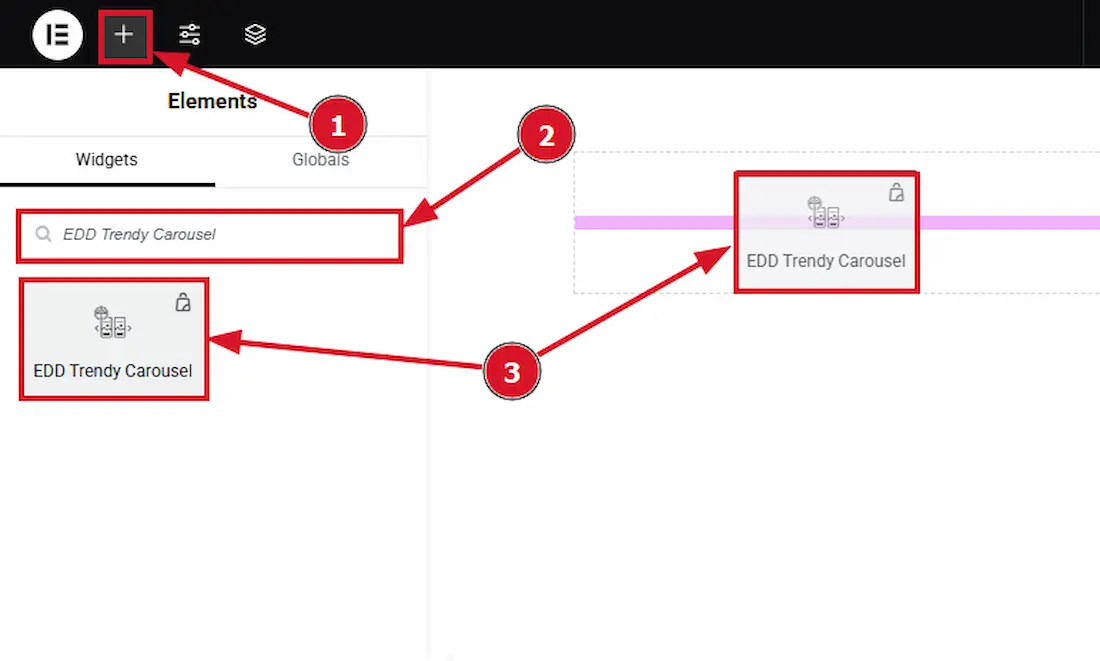 Drag Drop the widget - BdThemes