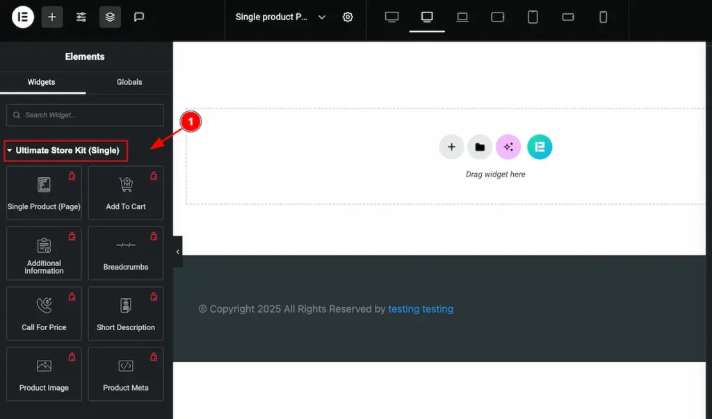 Editor single page - BdThemes