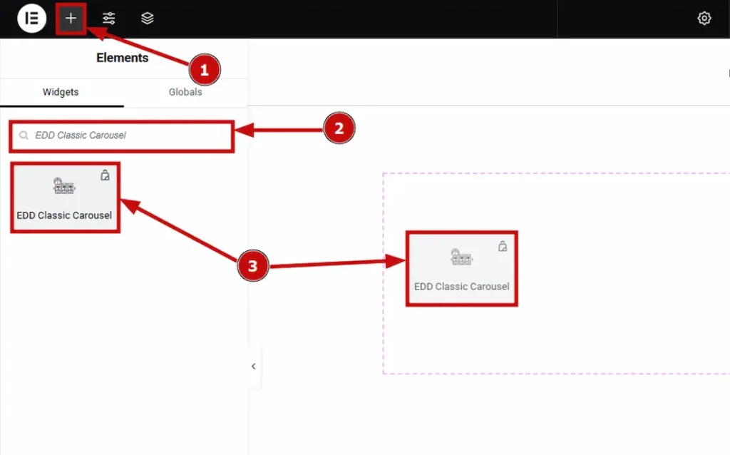 Inserting EDD Classic Carousel - BdThemes