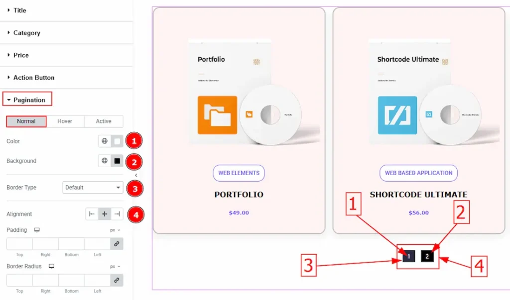 Pagination Normal 01 - BdThemes