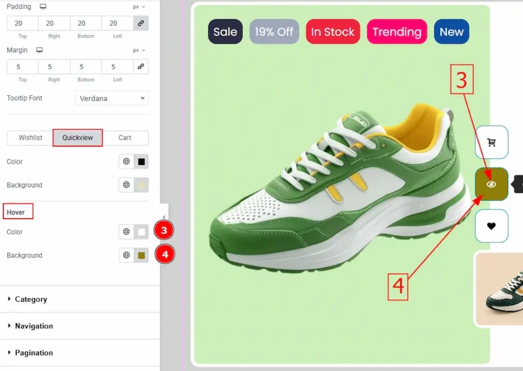 Quickview Tab Hover - BdThemes