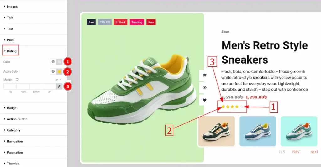 Rating 3 - BdThemes