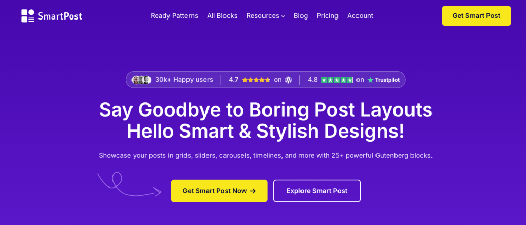 SmartPost - Best WordPress Block Plugin