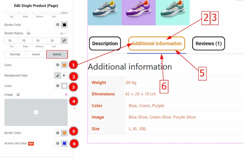Tabs Item Active - BdThemes
