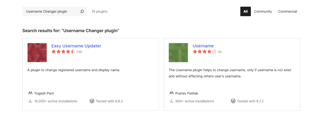 Username Changer plugin