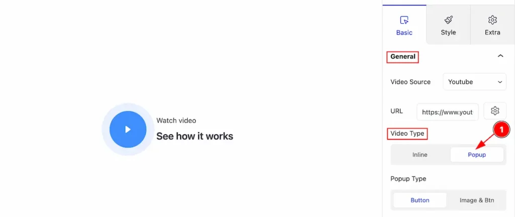 Video type popup - BdThemes