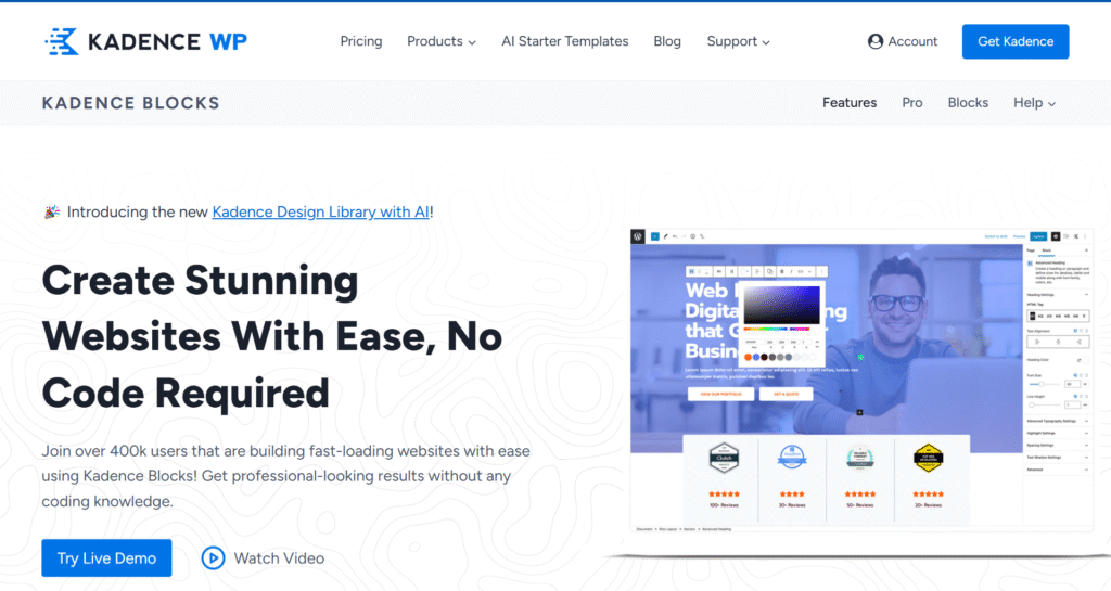 Kadence Blocks - Best Gutenberg Builder