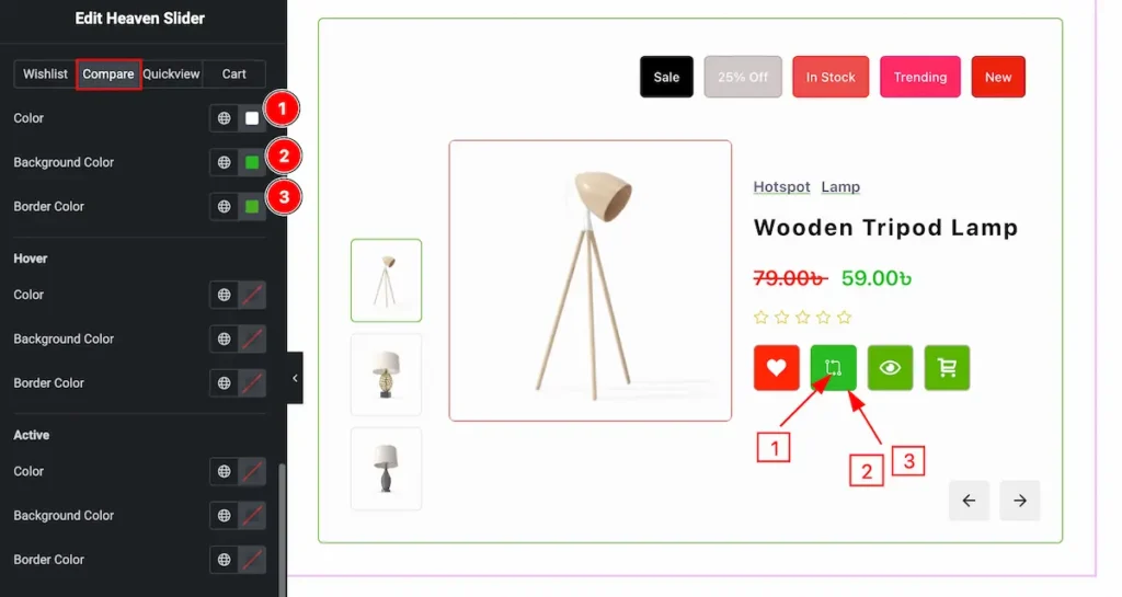 action btn compare - BdThemes