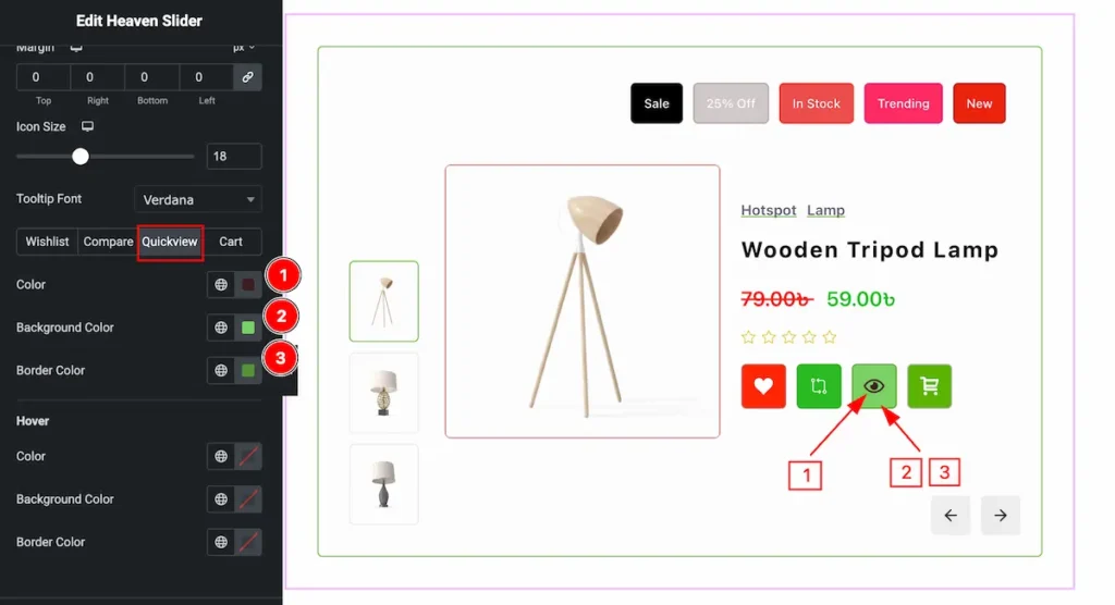action button quickview - BdThemes