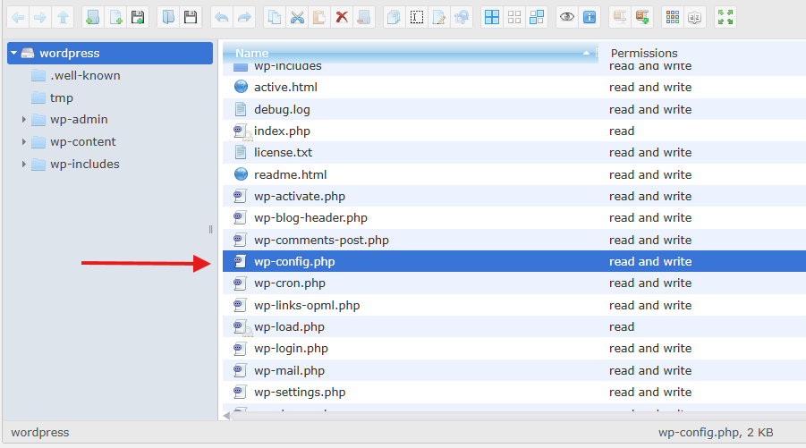 wp-config.php File