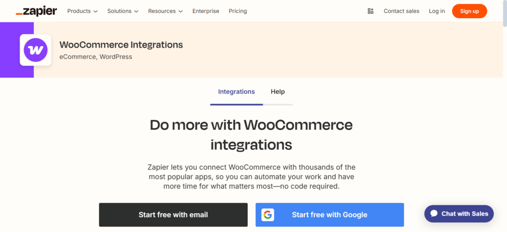 WooCommerce Zapier – Best for Workflow Automation