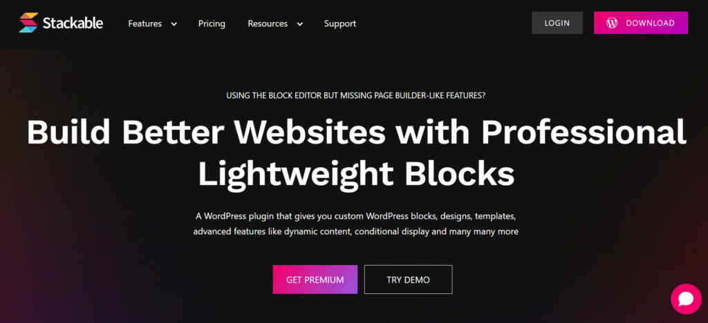 Stackable - Best Gutenberg Builder