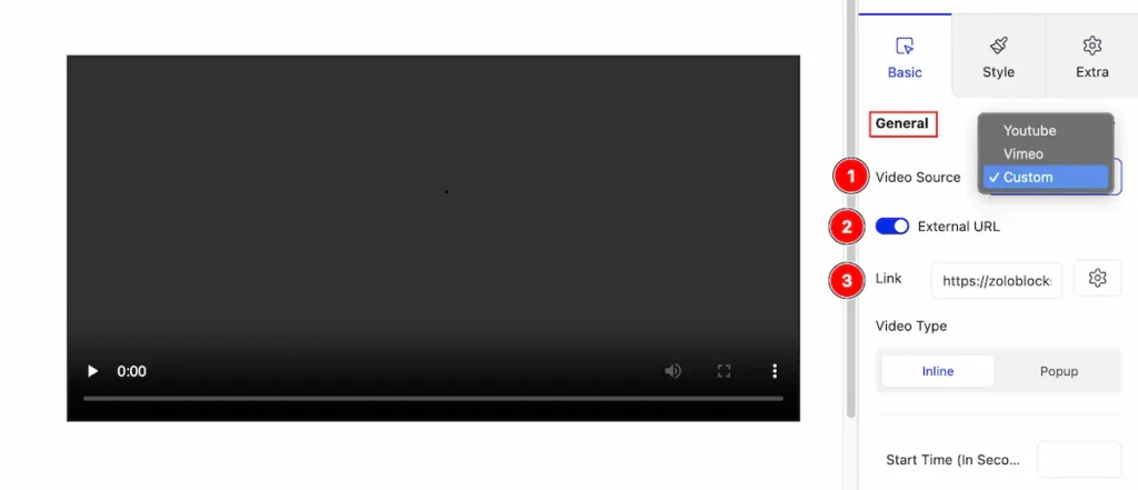 general video source custom - BdThemes