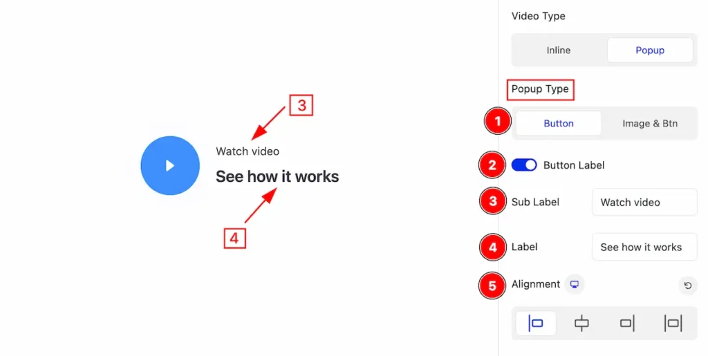popup type button - BdThemes