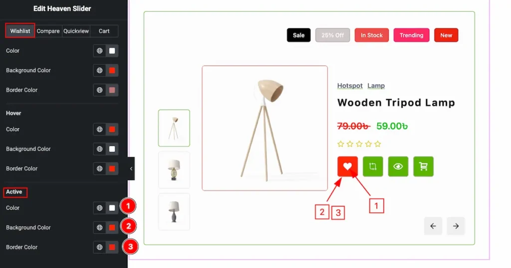 wishlist active - BdThemes