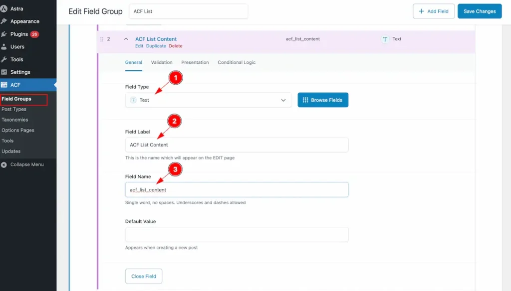 ACF List content sub - BdThemes