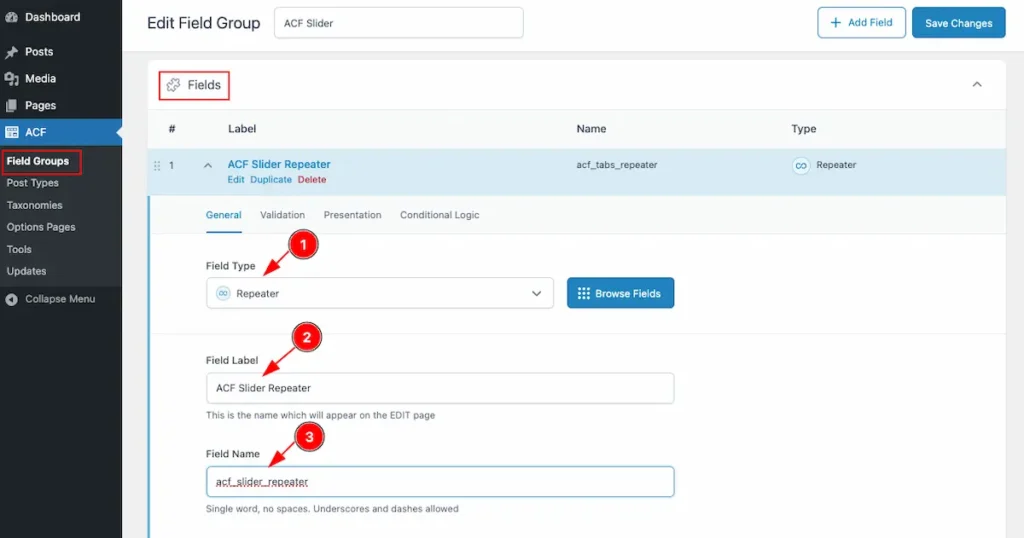 ACF Slider Repeate - BdThemes