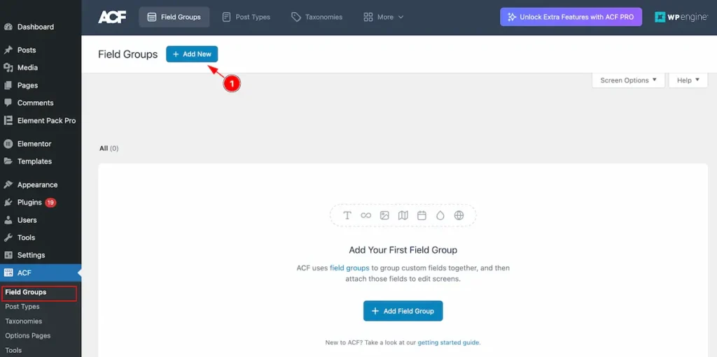 ACF add new fields - BdThemes