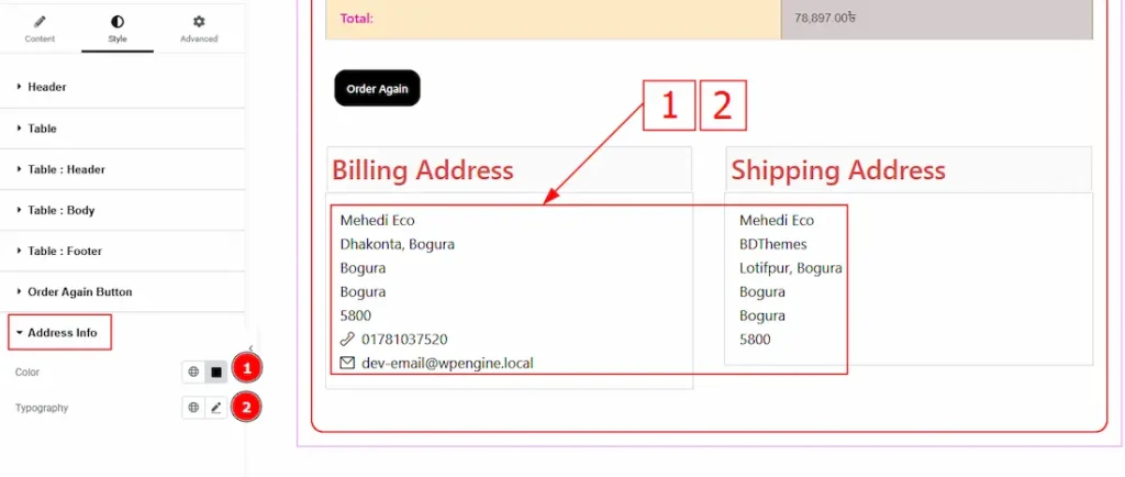 Address Info - BdThemes