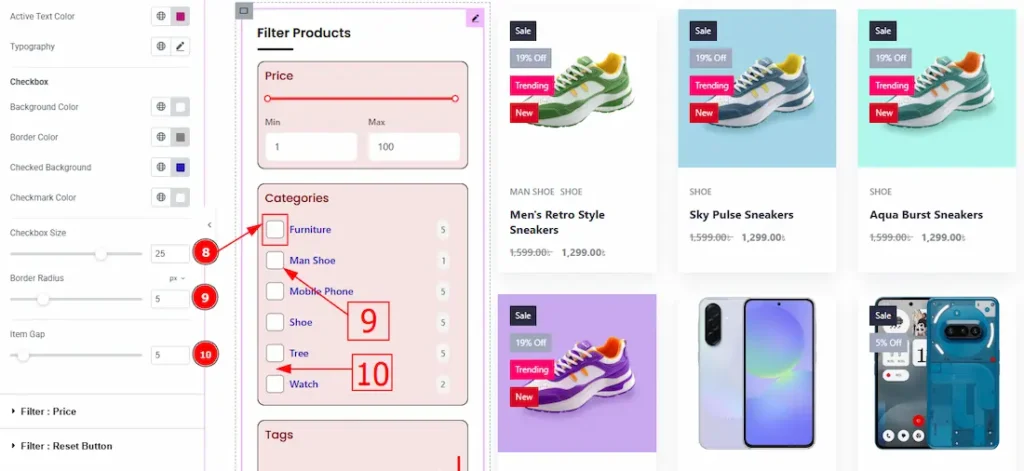 Filter Items List 03 - BdThemes