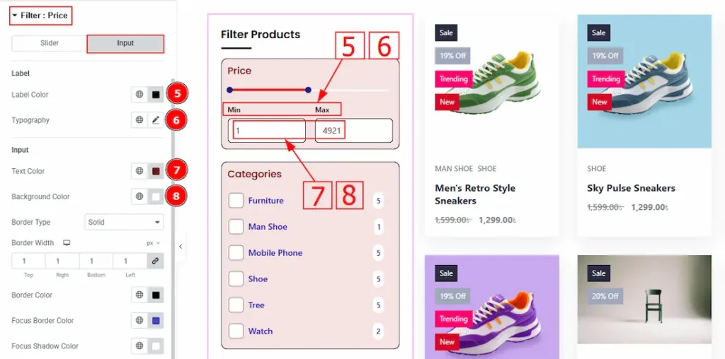 Filter Price Input 01 - BdThemes