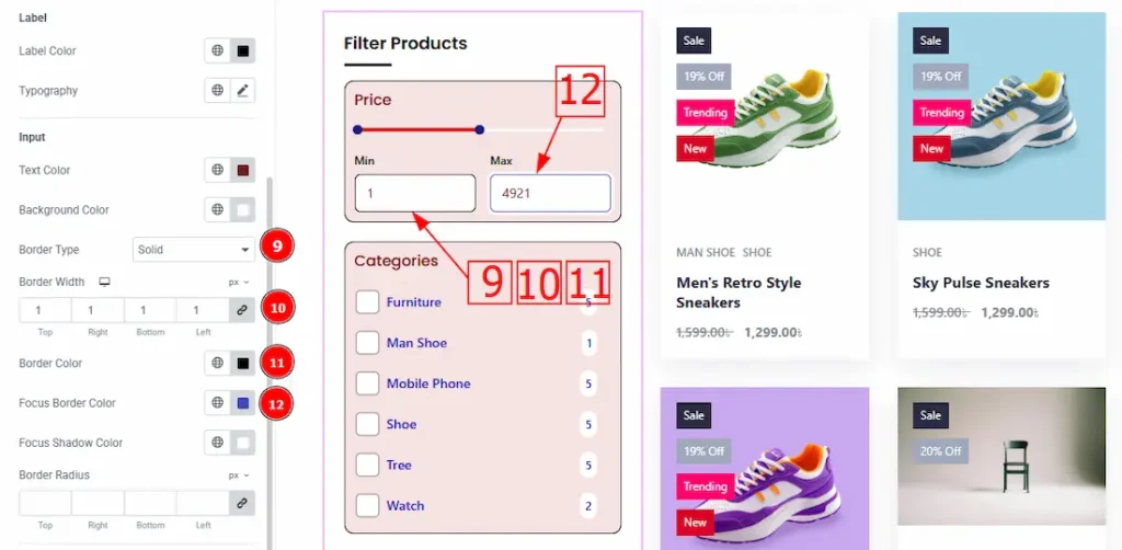 Filter Price Input 02 - BdThemes