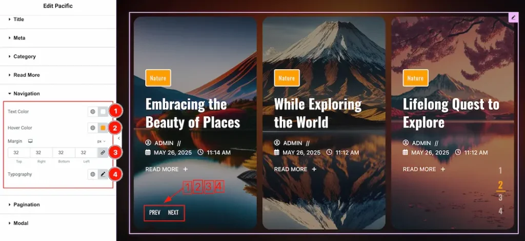 Navigation Section