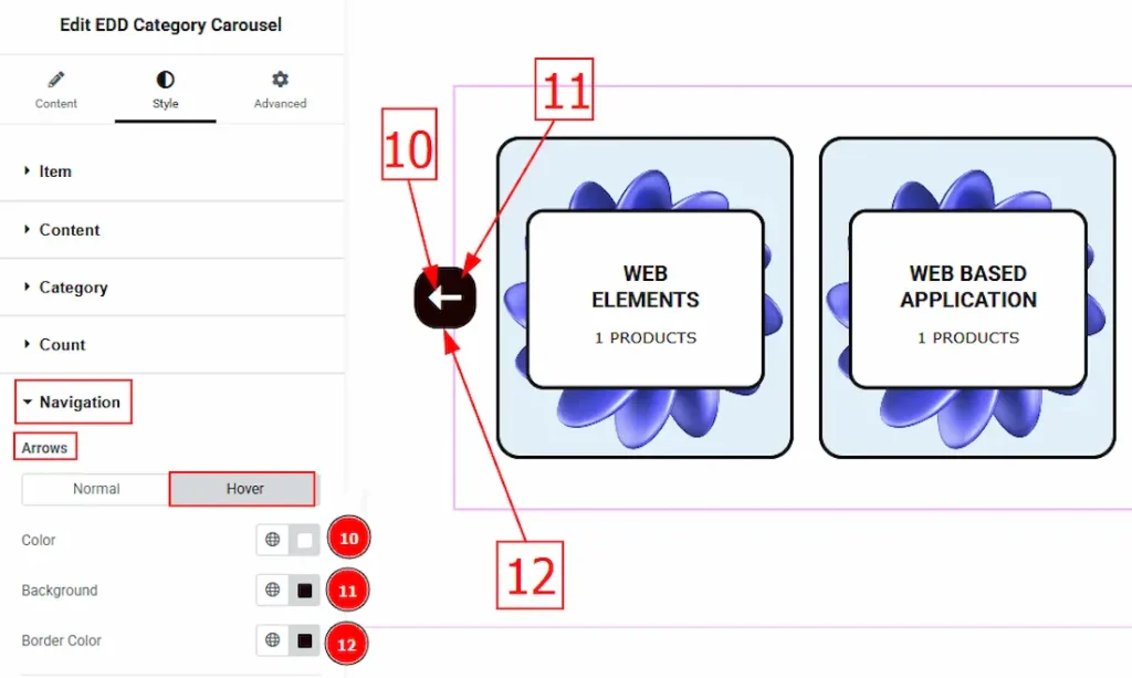 Navigation Arrows Hover - BdThemes