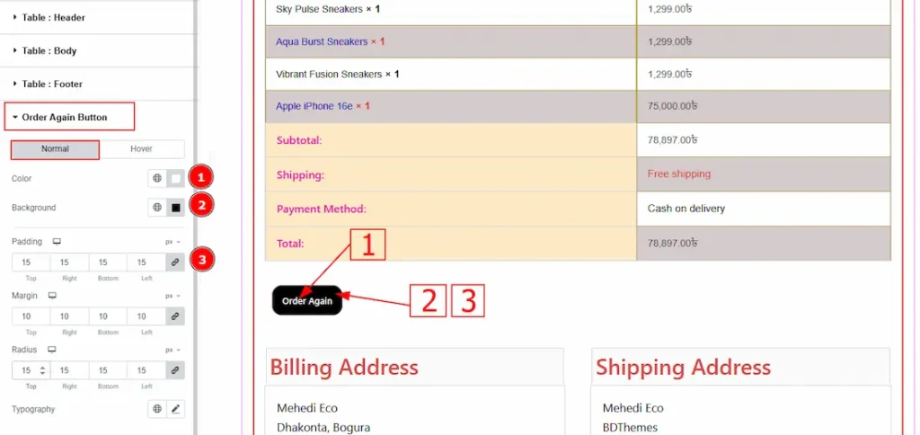 Order Again Button Normal 01 - BdThemes