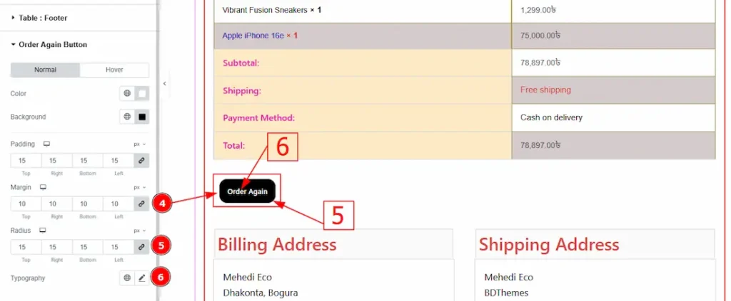 Order Again Button Normal 02 - BdThemes